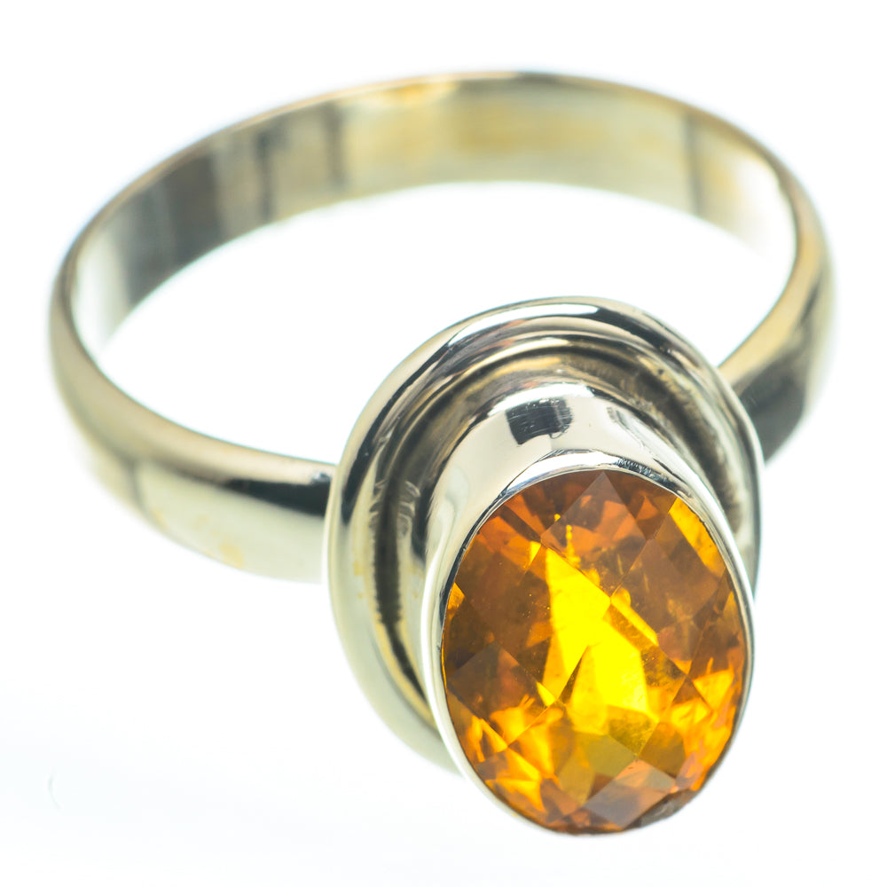 Mandarin Citrine Rings handcrafted by Anasilvercos - RING60016
