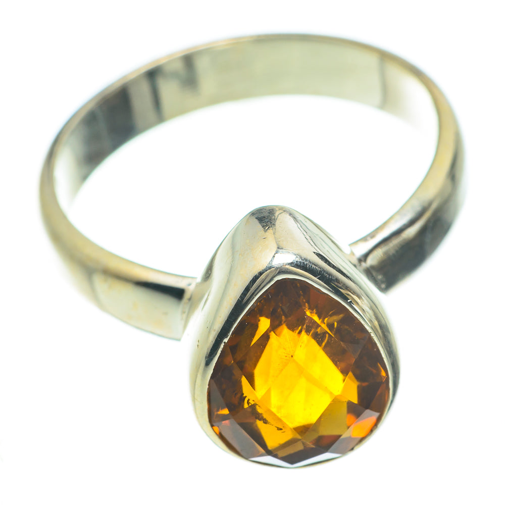 Mandarin Citrine Rings handcrafted by Anasilvercos - RING60018