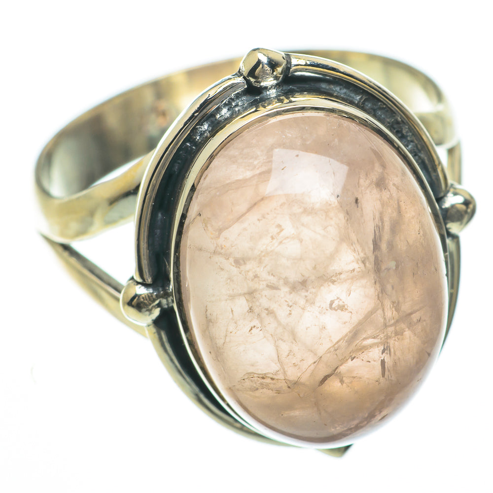 Rose Quartz Rings handcrafted by Anasilvercos - RING60020