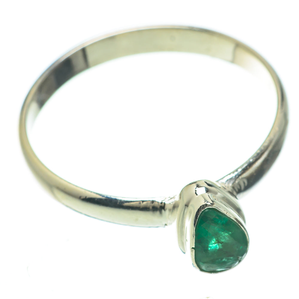 Zambian Emerald Rings handcrafted by Anasilvercos - RING60032