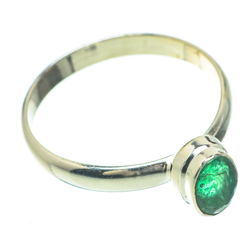Zambian Emerald Rings handcrafted by Anasilvercos - RING60033