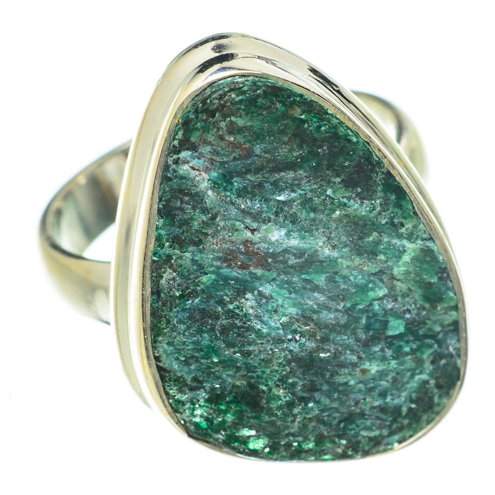 Green Fuchsite Rings handcrafted by Anasilvercos - RING60036