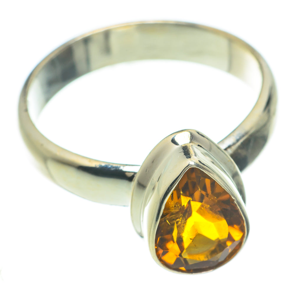 Mandarin Citrine Rings handcrafted by Anasilvercos - RING60041