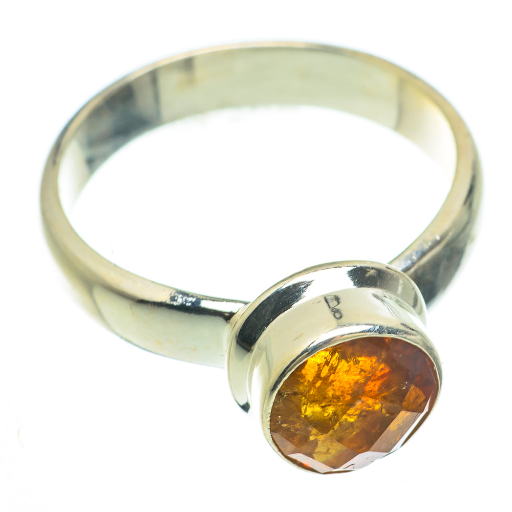 Mandarin Citrine Rings handcrafted by Anasilvercos - RING60042