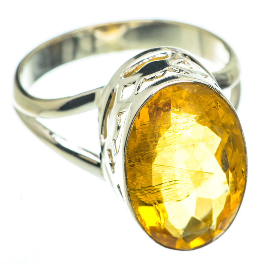 Mandarin Citrine Rings handcrafted by Anasilvercos - RING60043