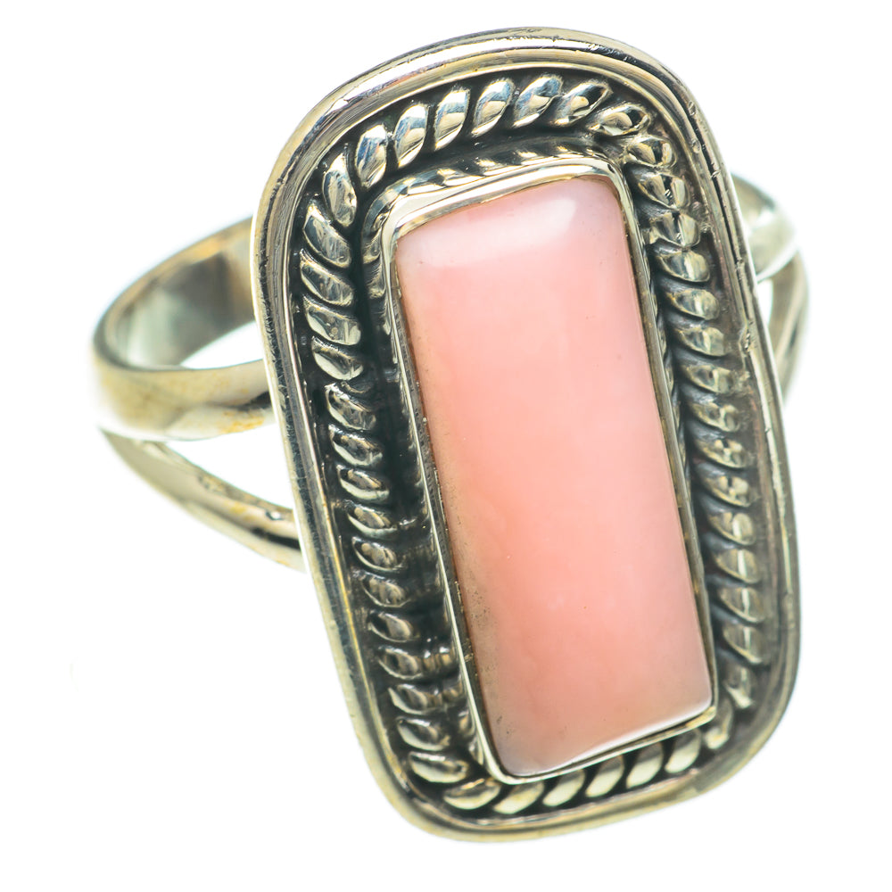 Pink Opal Rings handcrafted by Anasilvercos - RING60046