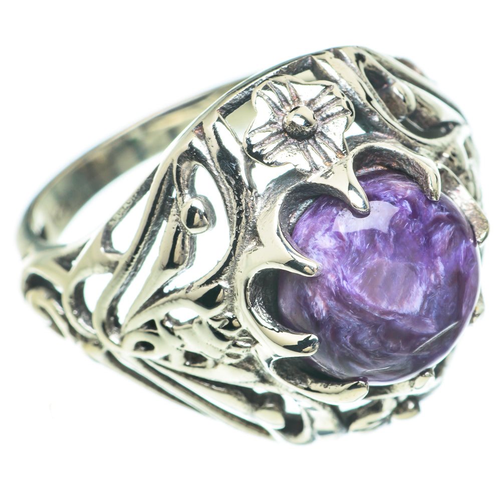 Charoite Rings handcrafted by Anasilvercos - RING60047