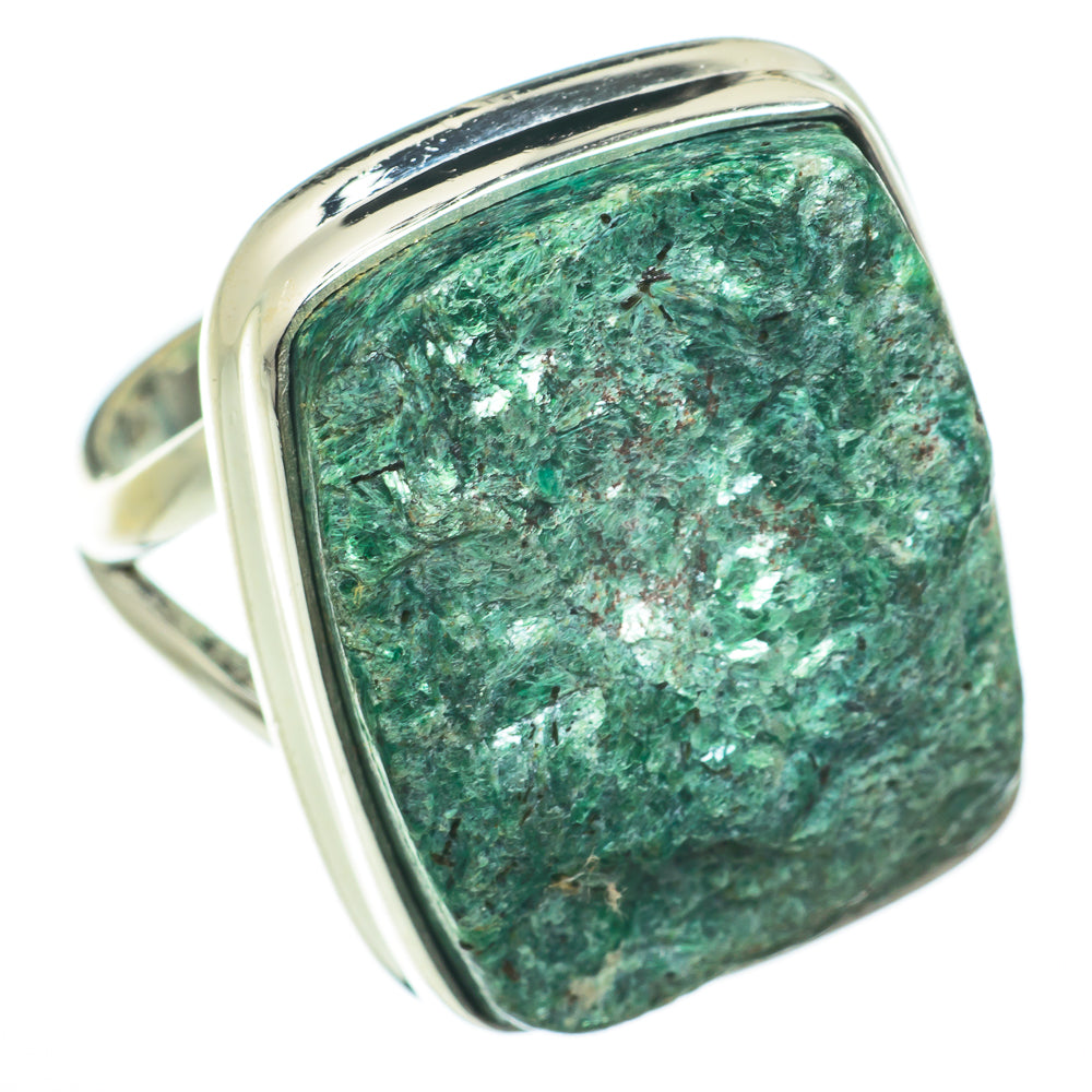 Green Fuchsite Rings handcrafted by Anasilvercos - RING60064