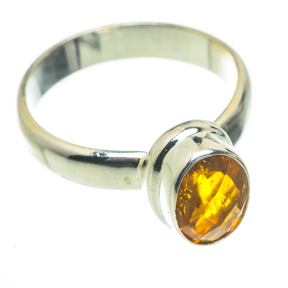 Mandarin Citrine Rings handcrafted by Anasilvercos - RING60070