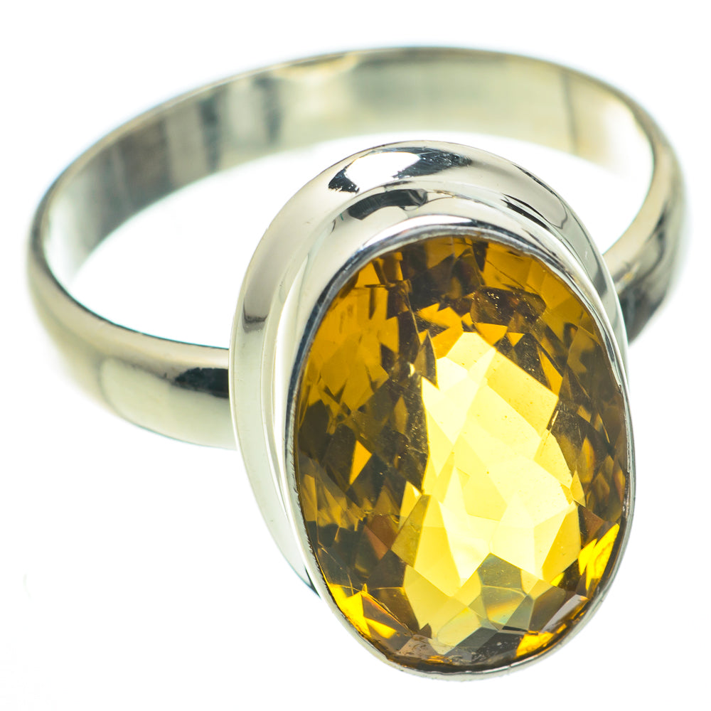 Mandarin Citrine Rings handcrafted by Anasilvercos - RING60073