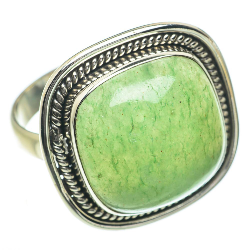 Prehnite Rings handcrafted by Anasilvercos - RING60098