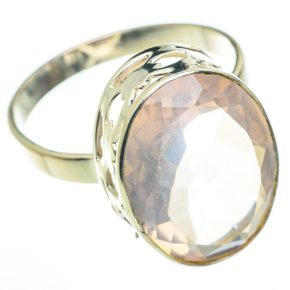 Rose Quartz Rings handcrafted by Anasilvercos - RING60108