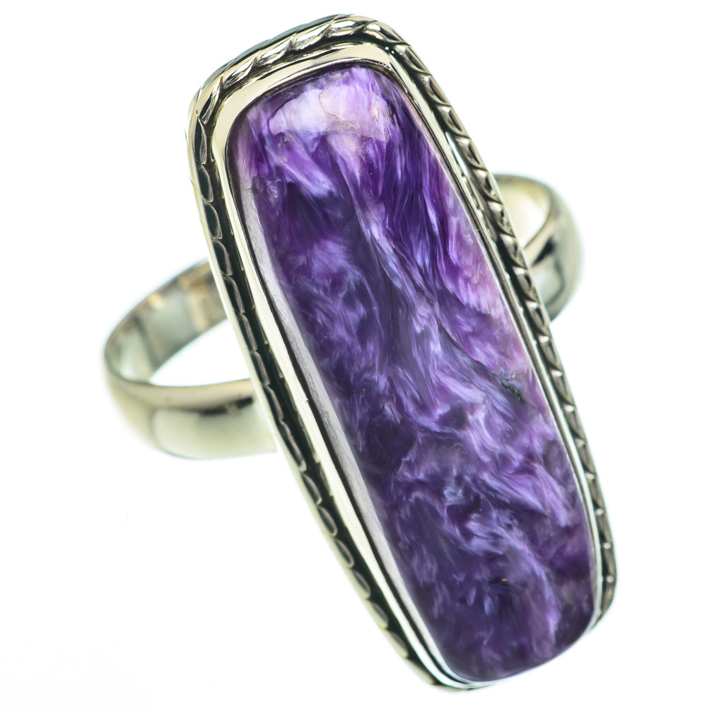 Charoite Rings handcrafted by Anasilvercos - RING60111