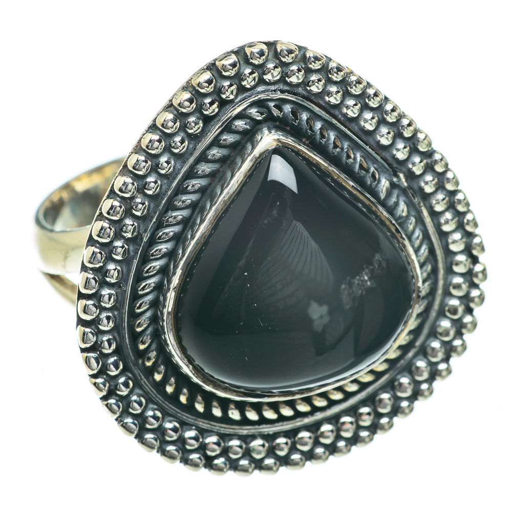 Black Onyx Rings handcrafted by Anasilvercos - RING60114