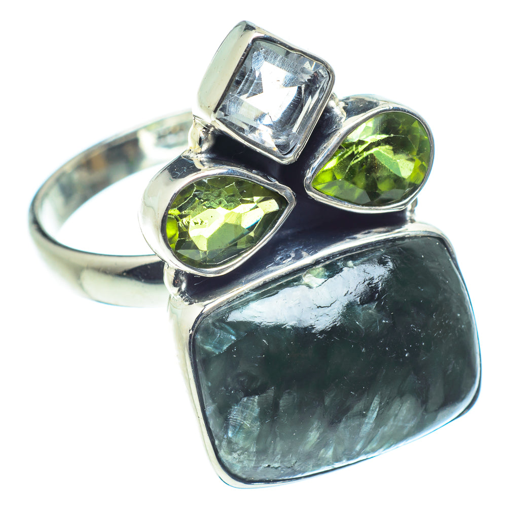 Seraphinite Rings handcrafted by Anasilvercos - RING60143