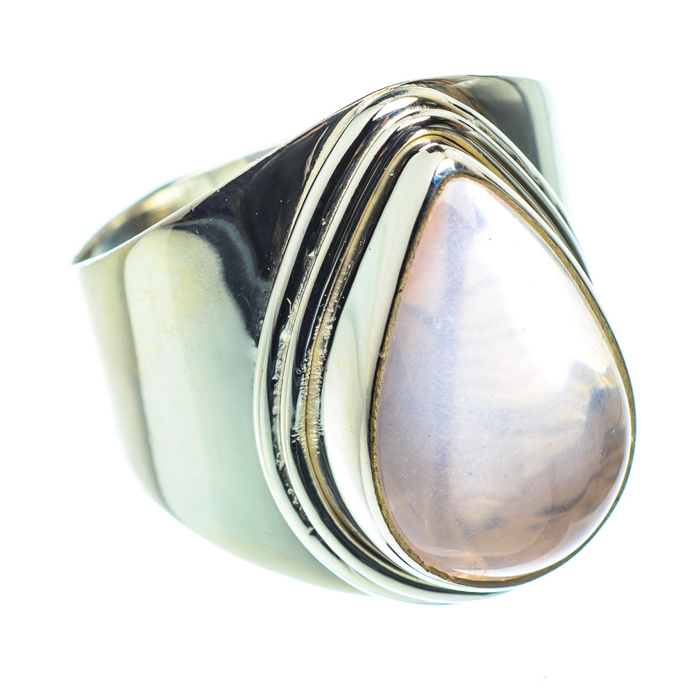 Rose Quartz Rings handcrafted by Anasilvercos - RING60147