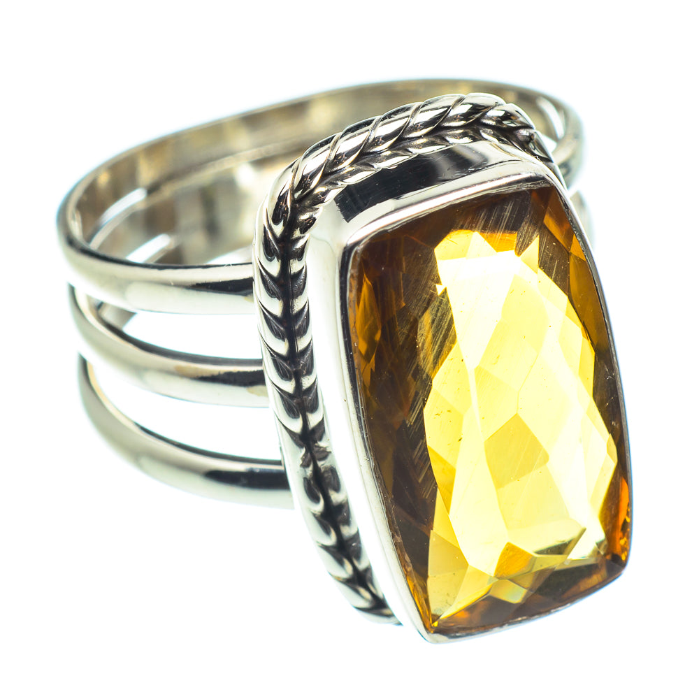 Mandarin Citrine Rings handcrafted by Anasilvercos - RING60165