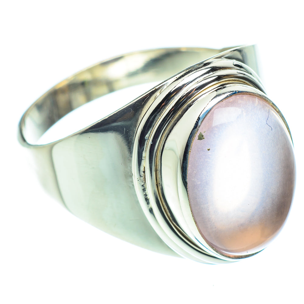 Rose Quartz Rings handcrafted by Anasilvercos - RING60168