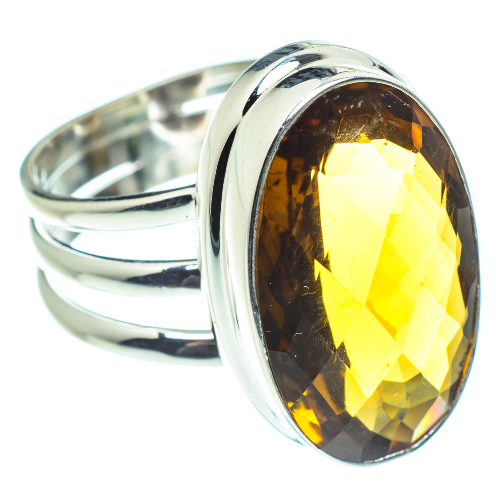 Mandarin Citrine Rings handcrafted by Anasilvercos - RING60172