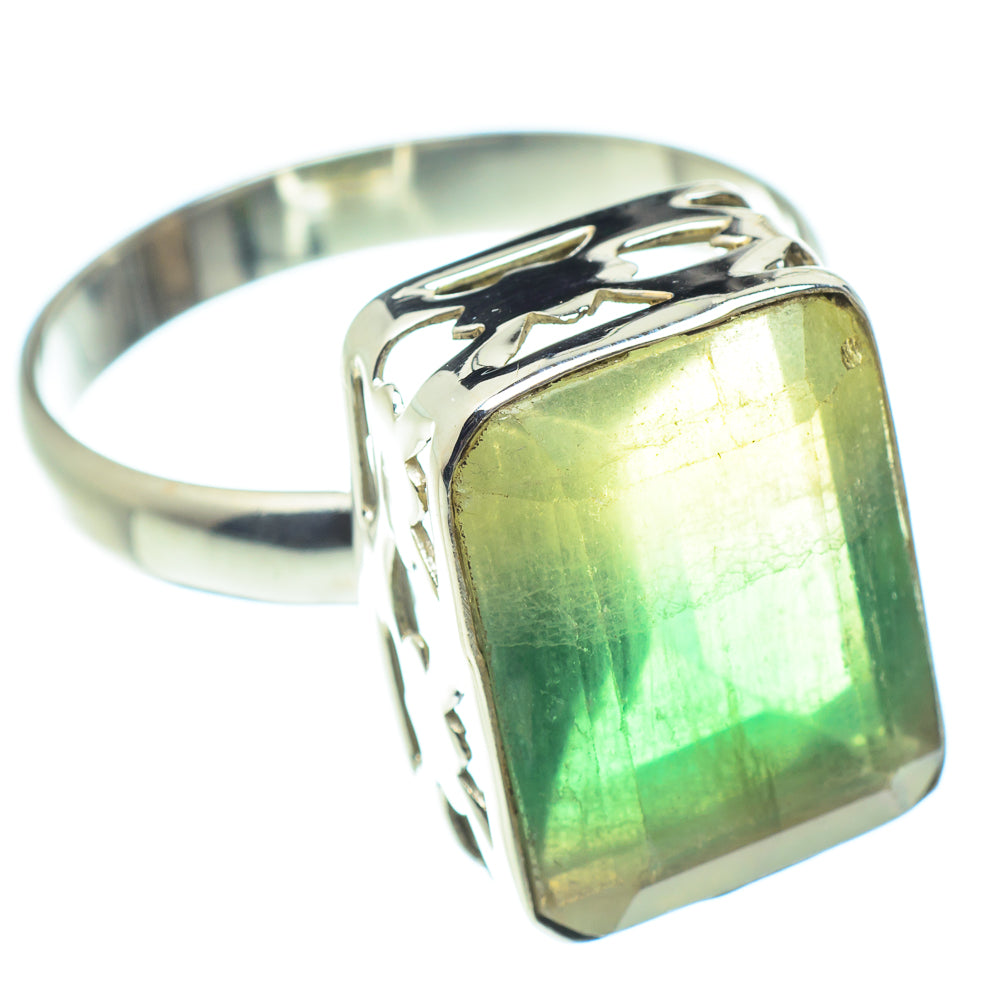Green Fluorite Rings handcrafted by Anasilvercos - RING60177