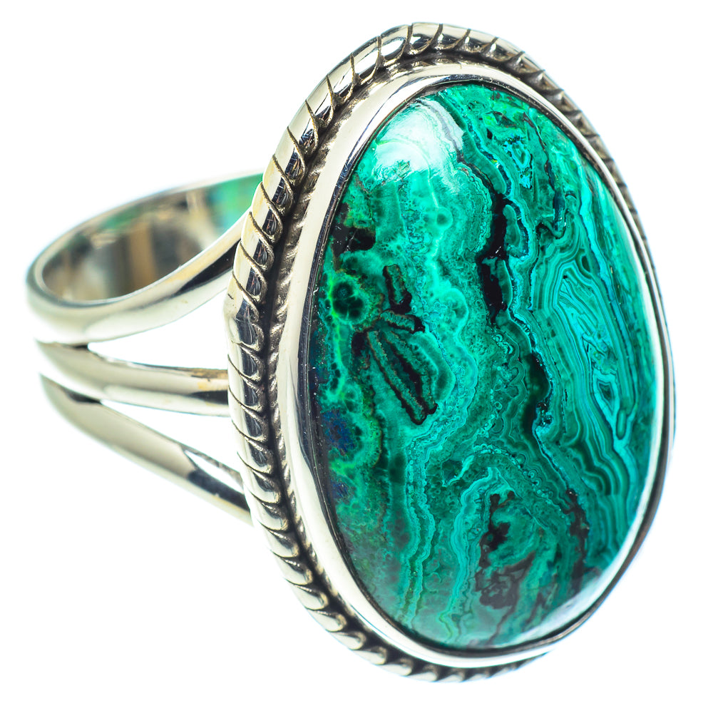 Chrysocolla Rings handcrafted by Anasilvercos - RING60182