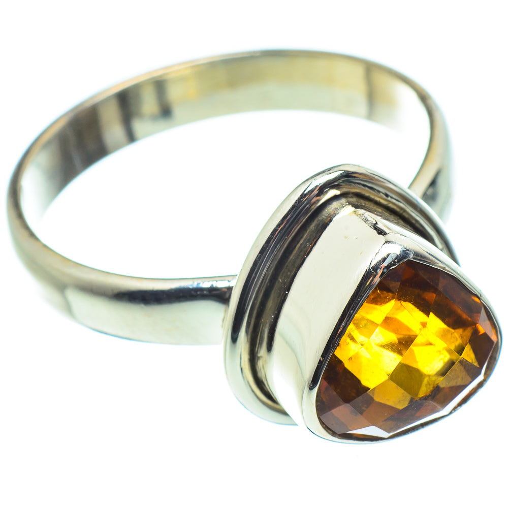 Mandarin Citrine Rings handcrafted by Anasilvercos - RING60197