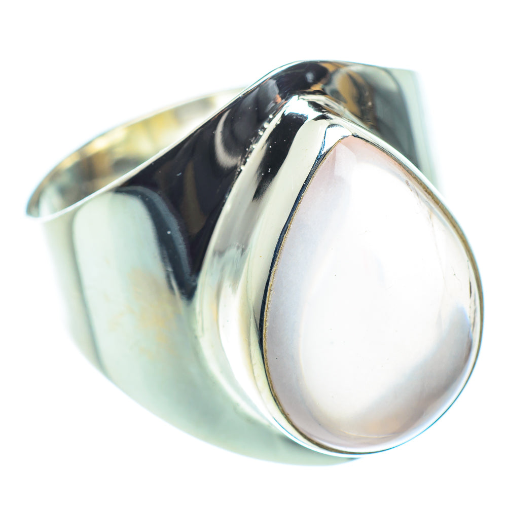 Rose Quartz Rings handcrafted by Anasilvercos - RING60199