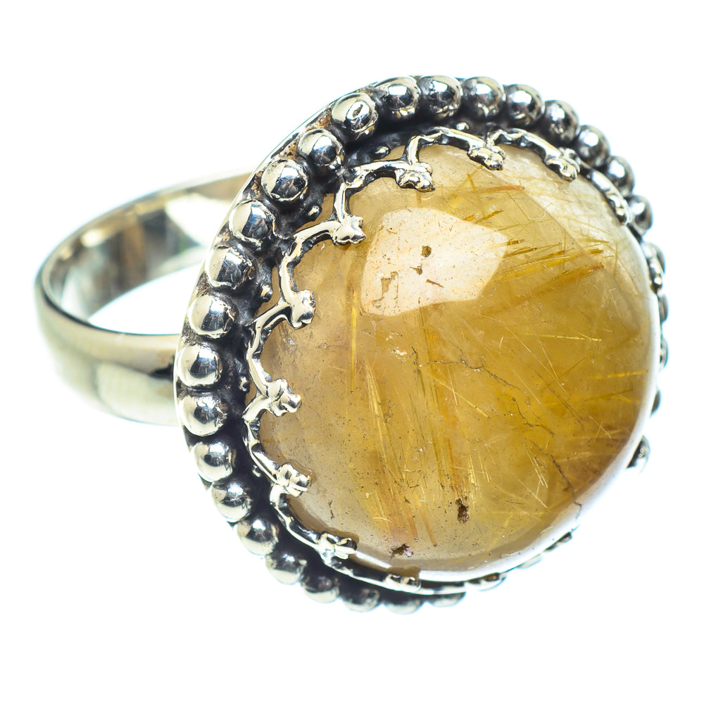 Rutilated Quartz Rings handcrafted by Anasilvercos - RING60204