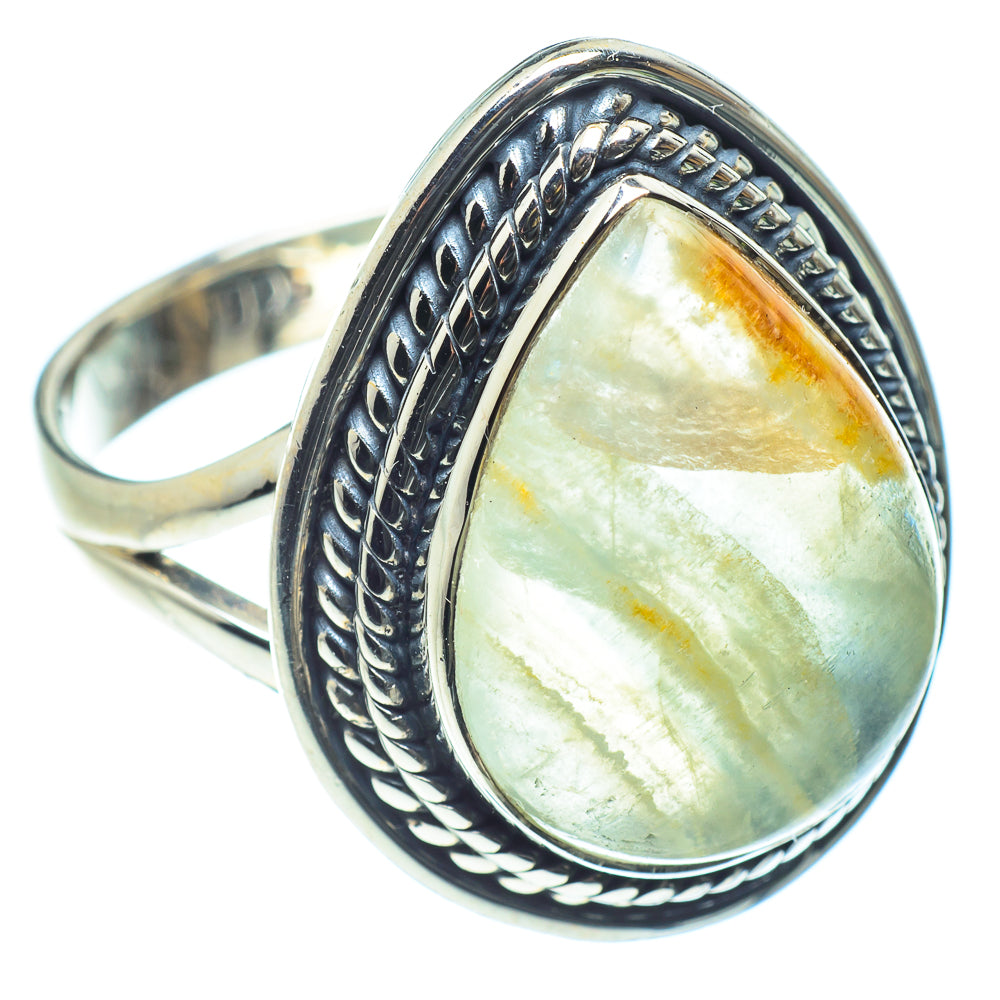 Green Fluorite Rings handcrafted by Anasilvercos - RING60213