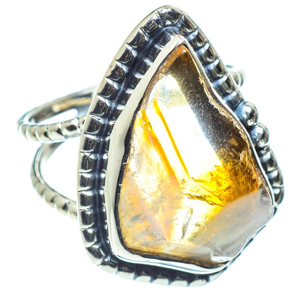 Citrine Rings handcrafted by Anasilvercos - RING60214