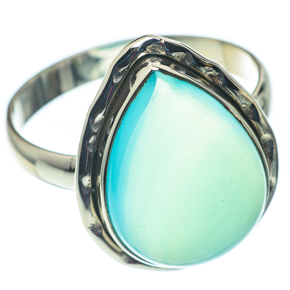 Aqua Chalcedony Rings handcrafted by Anasilvercos - RING60218