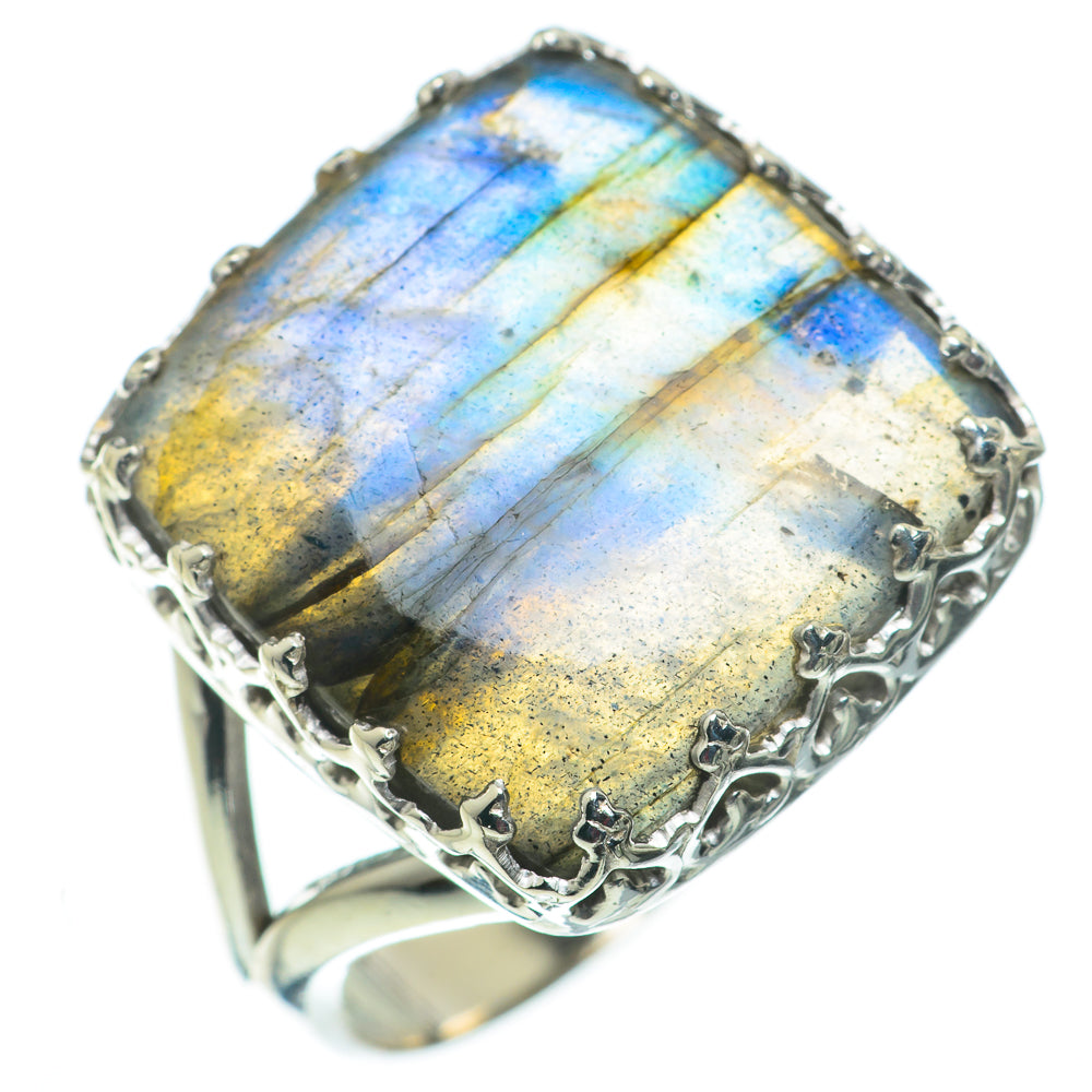 Labradorite Rings handcrafted by Anasilvercos - RING60221