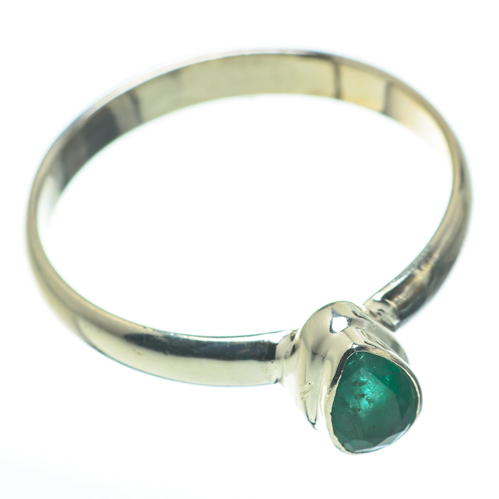 Zambian Emerald Rings handcrafted by Anasilvercos - RING60225
