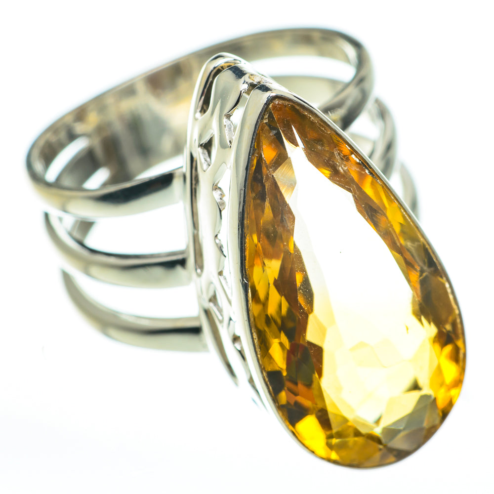 Mandarin Citrine Rings handcrafted by Anasilvercos - RING60233