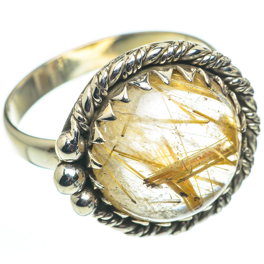 Rutilated Quartz Rings handcrafted by Anasilvercos - RING60245