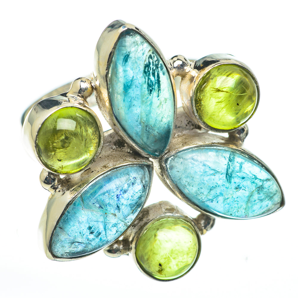 Blue Fluorite Rings handcrafted by Anasilvercos - RING60258