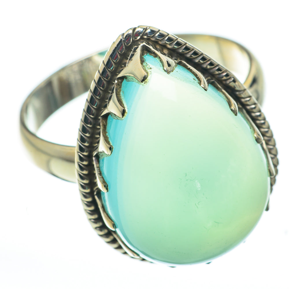 Aqua Chalcedony Rings handcrafted by Anasilvercos - RING60263