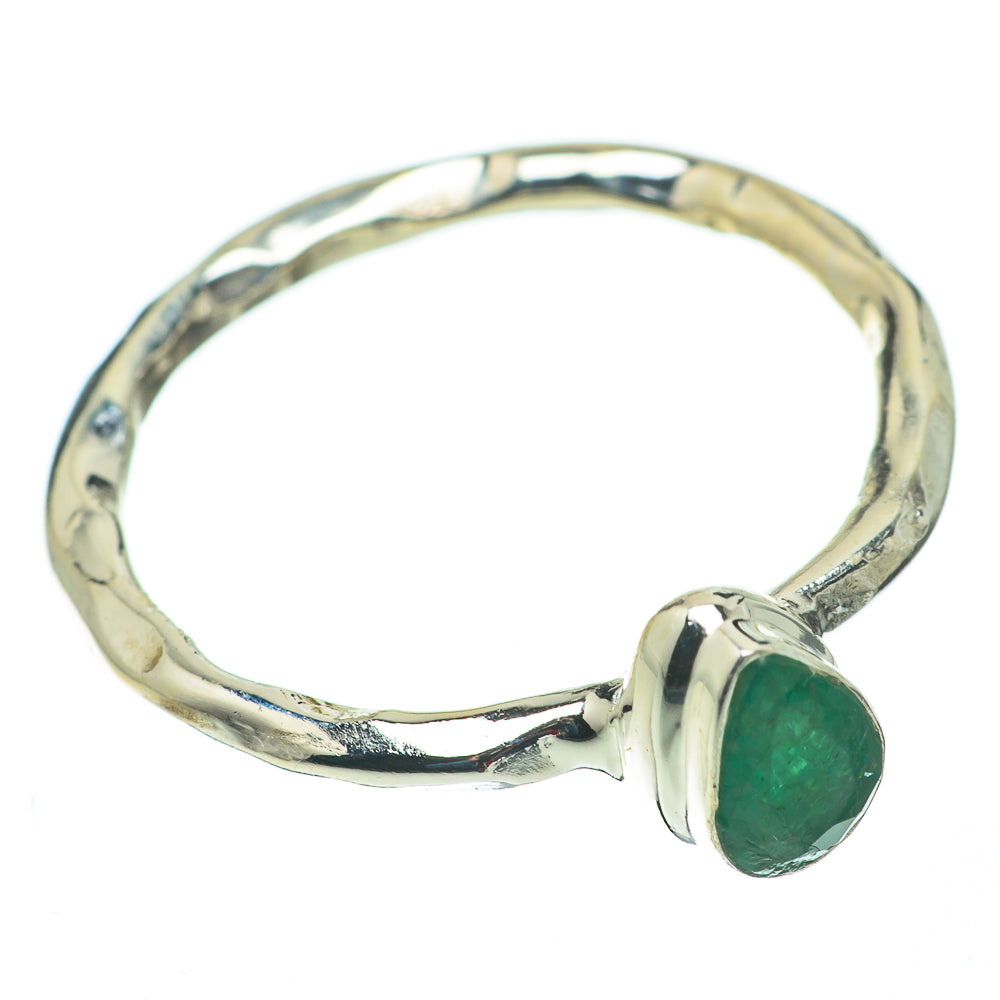 Zambian Emerald Rings handcrafted by Anasilvercos - RING60264