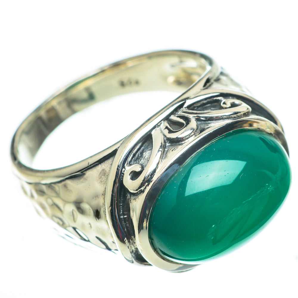 Green Onyx Rings handcrafted by Anasilvercos - RING60267