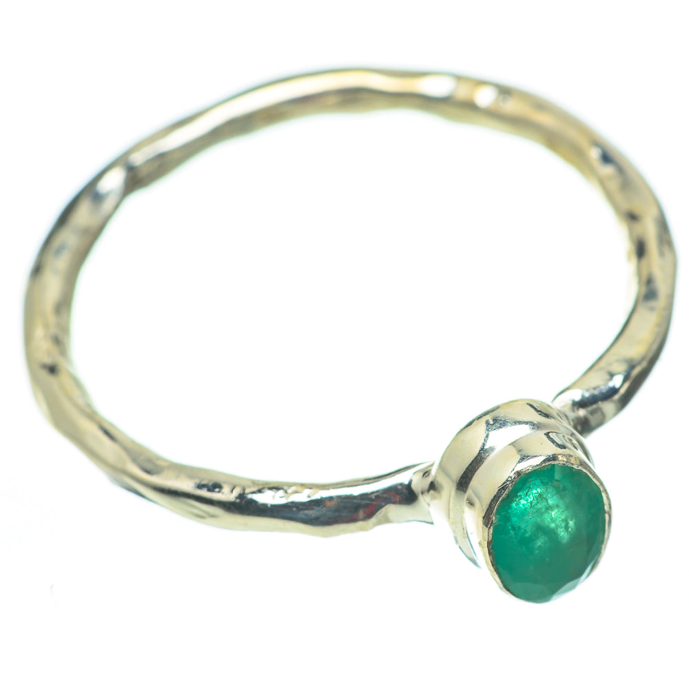 Zambian Emerald Rings handcrafted by Anasilvercos - RING60268