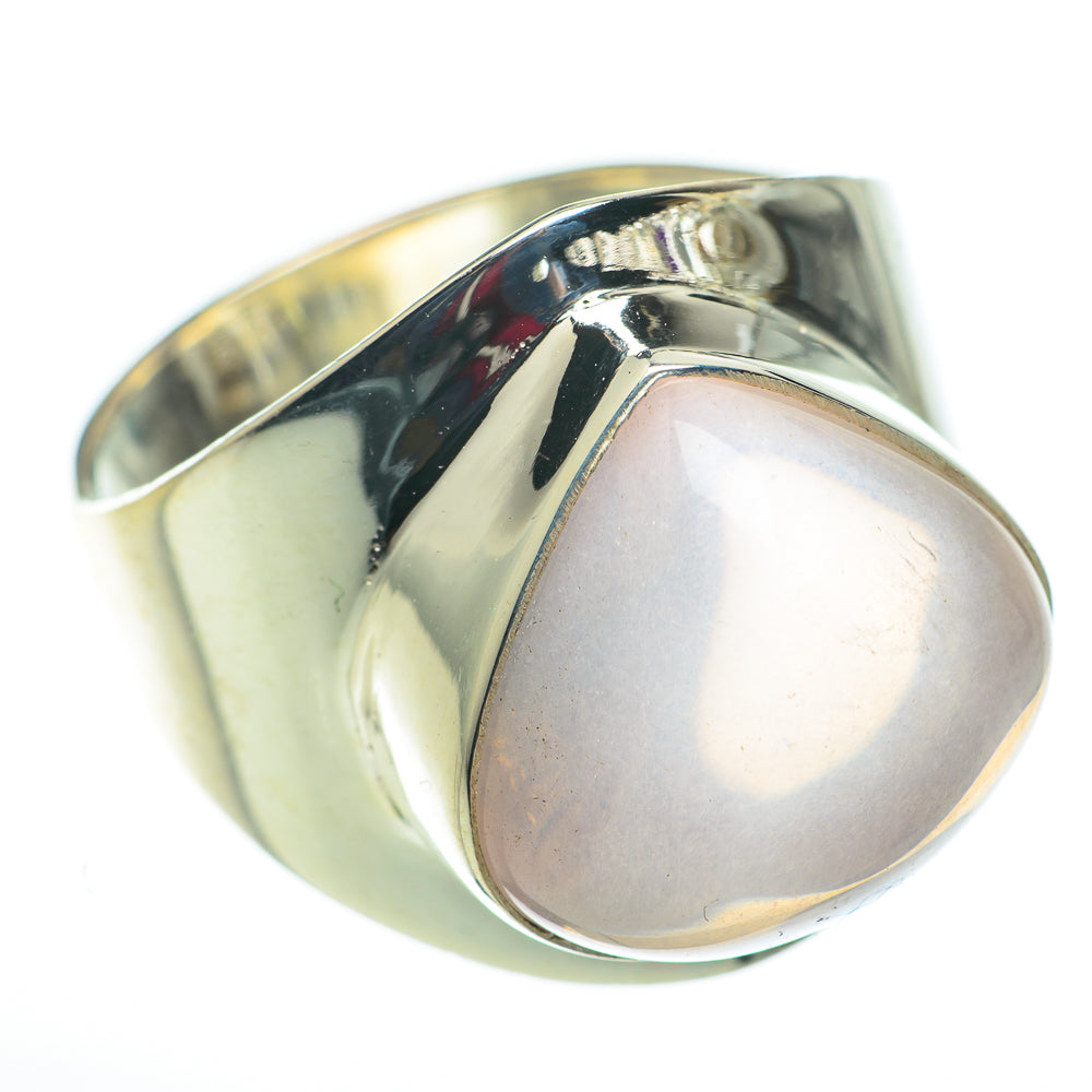 Rose Quartz Rings handcrafted by Anasilvercos - RING60275