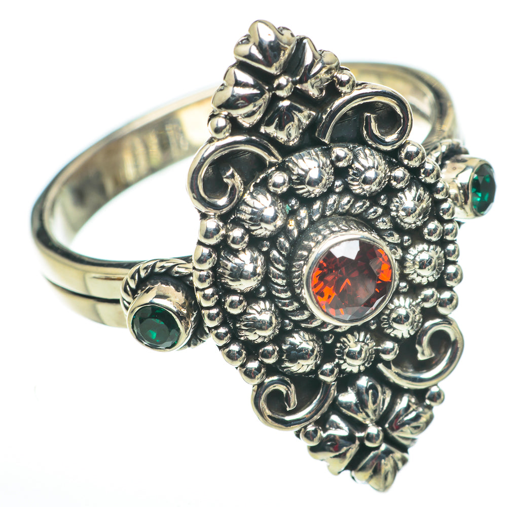 Garnet Rings handcrafted by Anasilvercos - RING60276