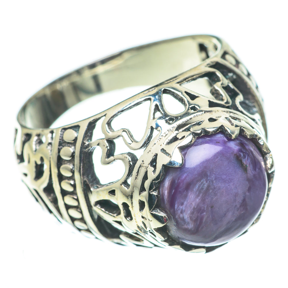 Charoite Rings handcrafted by Anasilvercos - RING60283
