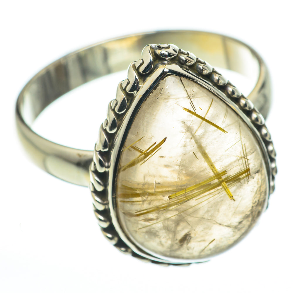 Rutilated Quartz Rings handcrafted by Anasilvercos - RING60284