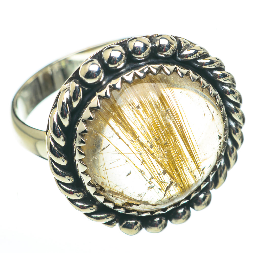 Rutilated Quartz Rings handcrafted by Anasilvercos - RING60285
