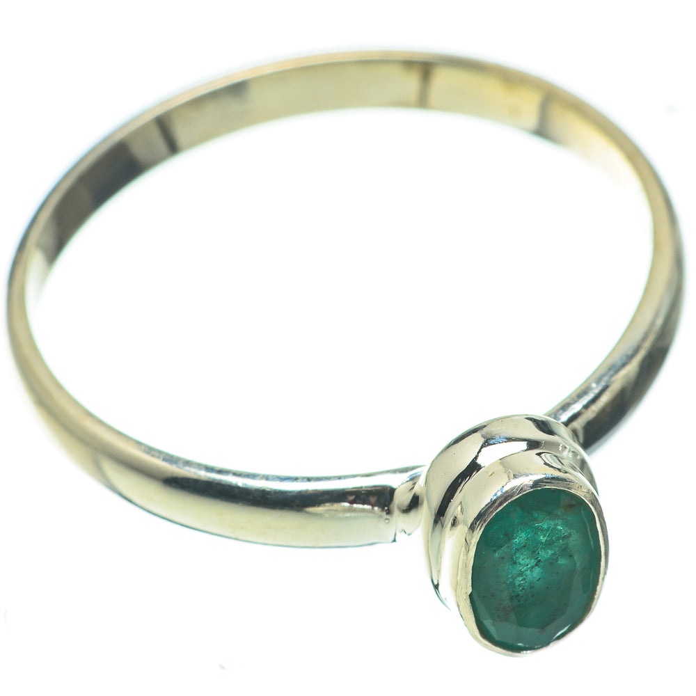 Zambian Emerald Rings handcrafted by Anasilvercos - RING60306