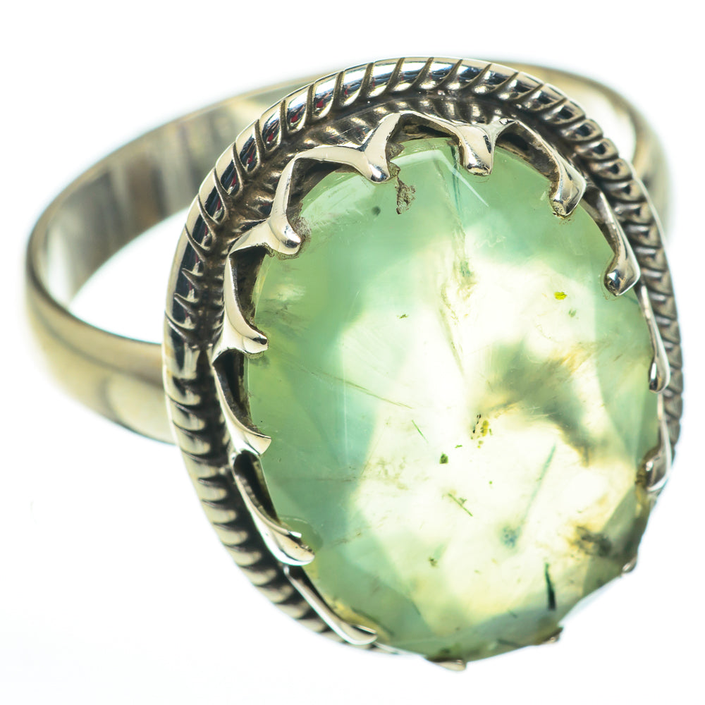 Prehnite Rings handcrafted by Anasilvercos - RING60310