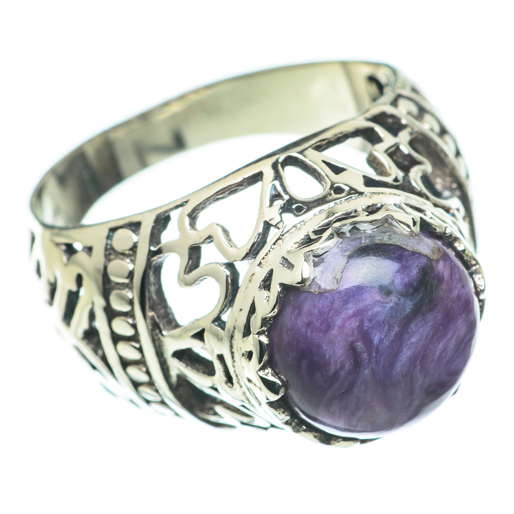 Charoite Rings handcrafted by Anasilvercos - RING60318