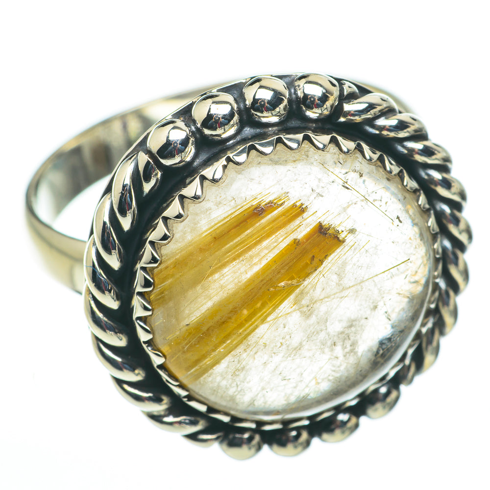 Rutilated Quartz Rings handcrafted by Anasilvercos - RING60324