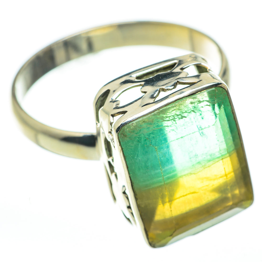 Green Fluorite Rings handcrafted by Anasilvercos - RING60330